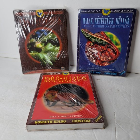 3 CDs Hungarian Fak Es Cserjek Trees Shrubs Emlosallatok Mammals Halak Keteltuek